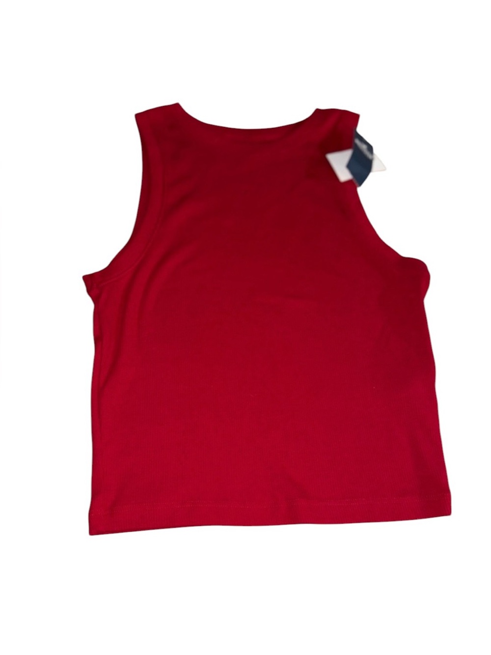 NWT Hollister Red Ribbed Tank Top - Sleeveless Crop